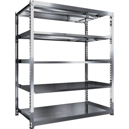 (送料別途)(直送品)TRUSCO ステンレス製中量ボルトレス棚 SM3型 W1800×D921×H2100 5段 単体 SM3-7695