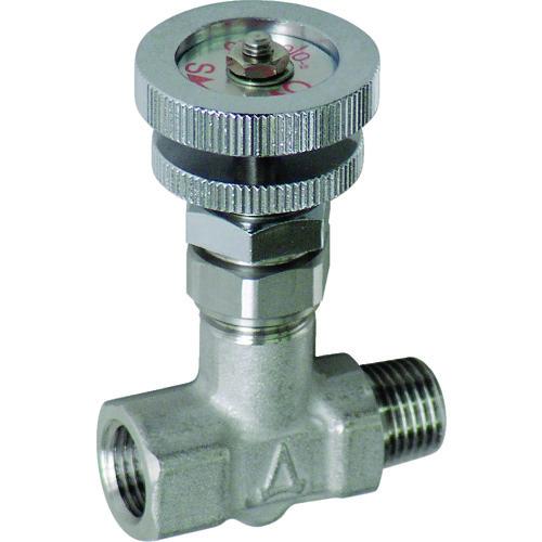 ASOH ニードルバルブ チッコロ-α 外×内ネジ型 PT1/8 SM-1011 | アソー