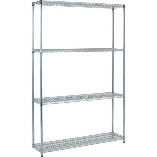 (運賃見積り)(直送品)TRUSCO スチール製メッシュラック W1205XD305XH1838 4段 TME-6434