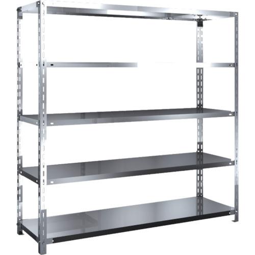 (送料別途)(直送品)TRUSCO ステンレス棚 SUS430製軽量棚 1500XD450XH1500 天地5段 SU4-5545