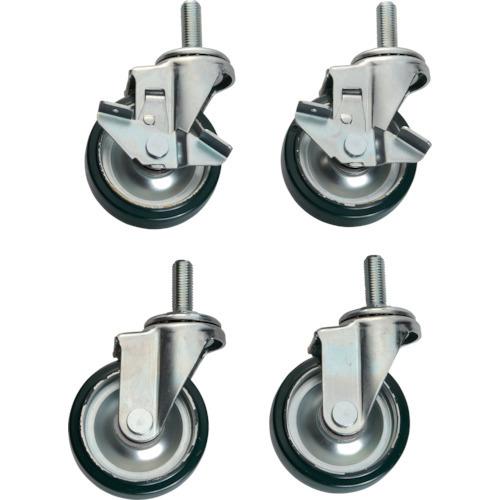 (運賃見積り)(直送品)TRUSCO 作業台用キャスターセット Φ100ウレタン車 EW-100CU | TRUSCO中山