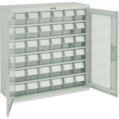 (送料別途)(直送品)TRUSCO パーツケース バンラックケース M型 両開き扉 透明引出小X36個 透明 T305M-N36S:TM | TRUSCO中山