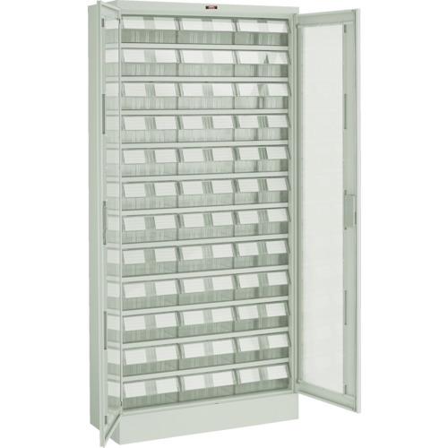 (送料別途)(直送品)TRUSCO パーツケース バンラックケース L型 両開き扉 透明引出大X36個 透明 T611L-N36L:TM | TRUSCO中山