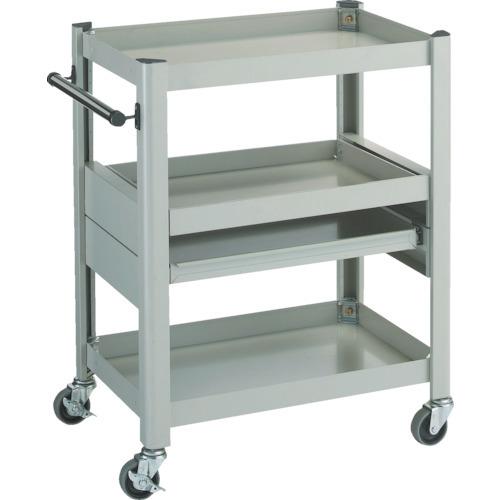 (運賃見積り)(直送品)TRUSCO コンビネーションワゴン 643X427XH880 スライド棚付 TCW-81AC2