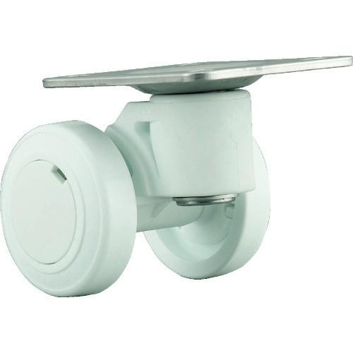パーツ キャスパッド プレート式双輪キャスターナイロン車 荷重58.8 白 CNPS50W | 