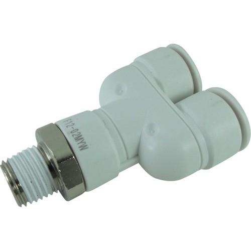 チヨダ ファイブメイルブランチワイ W(白)12mm・R1/4 F12-02MYW | 