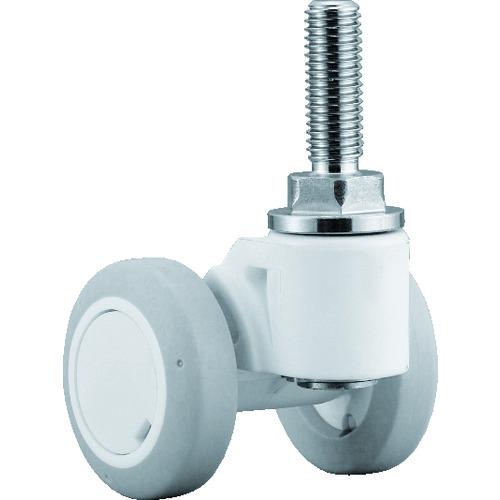 パーツ キャスパッド ねじ込み式双輪キャスターエラストマー車 荷重58.8 白 CNBS50UW | 
