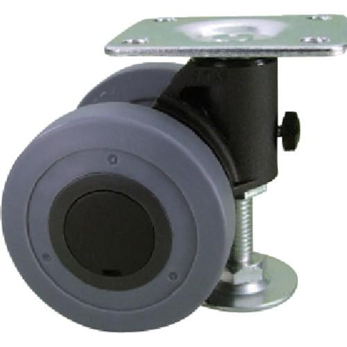 パーツ キャスパッド プレート式双輪キャスターエラストマー車 荷重117.6 黒 CAPF75UB | 