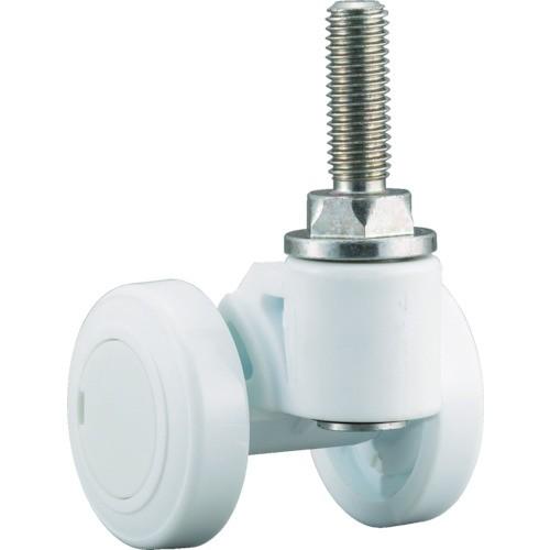 パーツ キャスパッド ねじ込み式双輪キャスターナイロン車 荷重58.8 白 CNBF50W | 