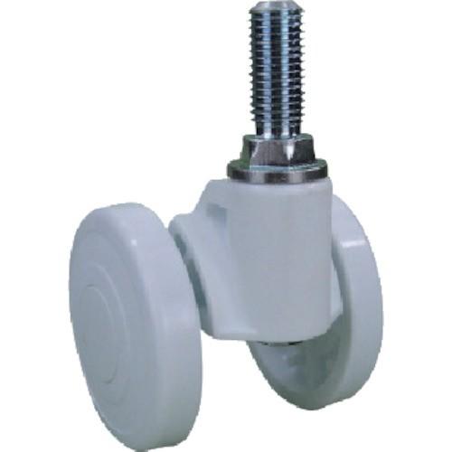 パーツ キャスパッド ねじ込み式双輪キャスターナイロン車 荷重117.6 白 CNBF75W | 