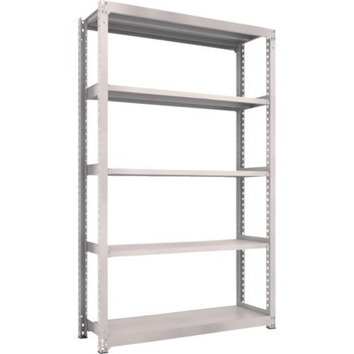 (送料別途)(直送品)TRUSCO スチールラック M3型中量棚 1500X471XH2400 5段 単体 ネオグレー M3-8555:NG