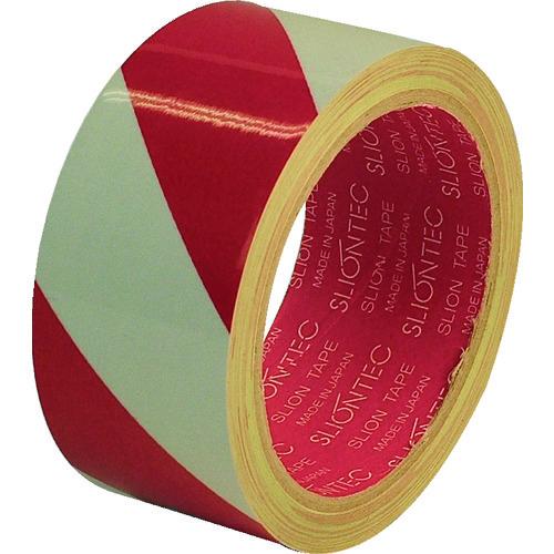 スリオン 危険表示用反射テープ 45mm×10m(赤/白) 965101-RW-00-45X10 | 
