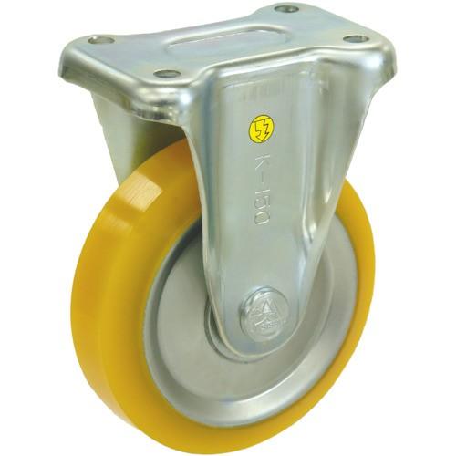 シシク 静電気帯電防止キャスター ウレタン車輪 固定 150径 EUWK-150 | 