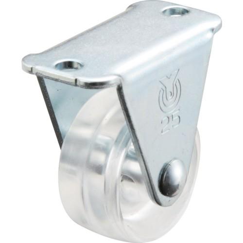 ユーエイ プレート式 固定 キャスター 透明ポリカーボネート 車輪径25mm Gタイプ GR型 取付寸法29×0 GR-25PC | 