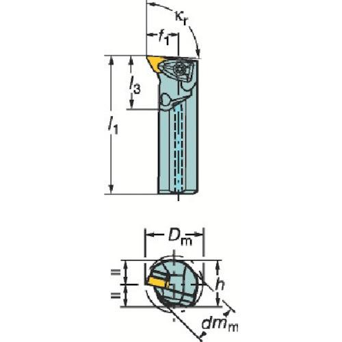 サンドビック コロターンRC ネガチップ用ボーリングバイト(410) A40T-DDUNL 15