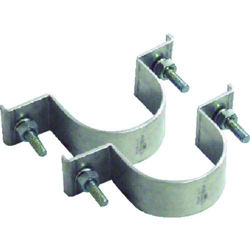 ユニット 標識取付バンド平リブ用2ケ組 アルミ 60.5Ф用 395-52 | 