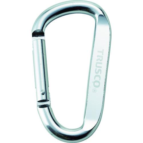 TRUSCO カラビナ 線径8mmX80mm D型 シルバー TKN880SV | TRUSCO中山