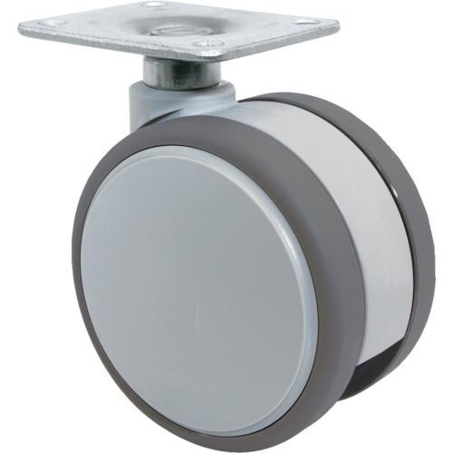 東海 プレート式双輪キャスター 75径 自在 F075 | 
