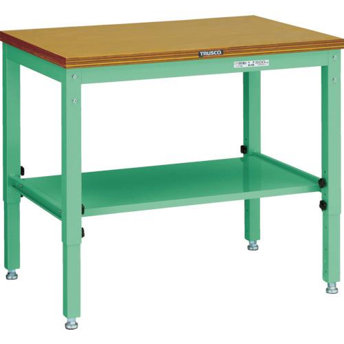 (送料別途)(直送品)TRUSCO UTV型作業台 900X600XH600-810 ヤンググリーン色 UTV-960YG | TRUSCO中山