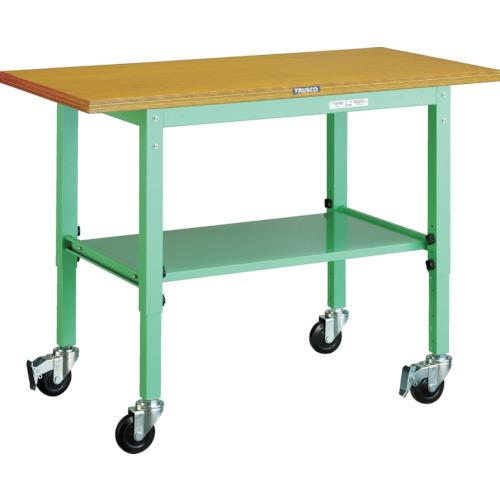 (送料別途)(直送品)TRUSCO UTVC型移動作業台 1200X600 キャスター付 ヤンググリーン色 UTVC-1260YG | TRUSCO中山