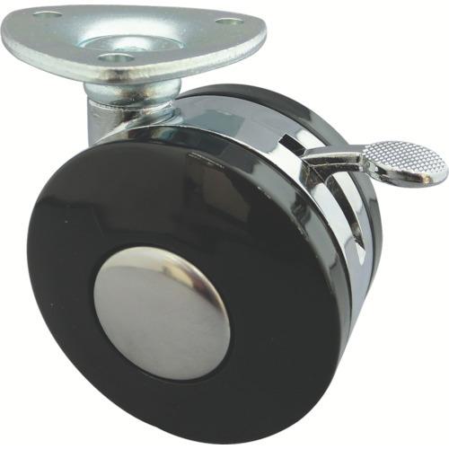 トーシン プレート式双輪キャスター 60径 自在ストッパー付 TWS60-P | 