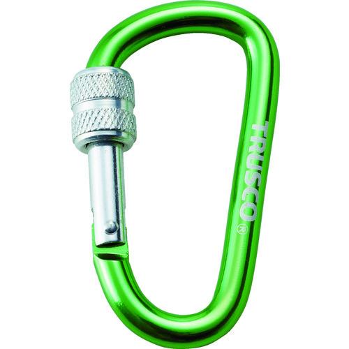 TRUSCO ネジロック付カラビナ 線径8mmx79m グリーン TKNNL880GN | TRUSCO中山