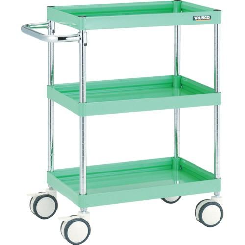 (送料別途)(直送品)TRUSCO ファルコンワゴン 600×400 ウレタン双輪車 ヤンググリーン FAW-963D-YG