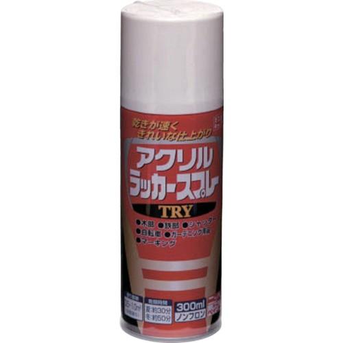 ニッぺ アクリルラッカースプレーTRY 300ml ホワイト 222T001-300 4976124253607 | 