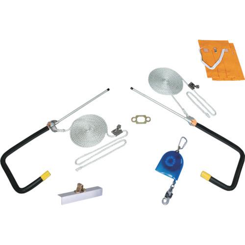 (運賃見積り)(直送品)ツヨロン 屋根上作業用墜落防止器具ヤネロップ YU-410-BX | 