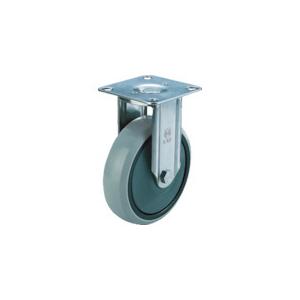 ユーエイ プレート式 固定 ステンレスキャスター ウレタン 車輪径200mm Jタイプ SUS-K型 取付寸法112×63 SUS-GUK-200