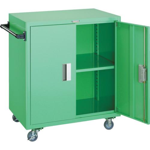 (送料別途)(直送品)TRUSCO ツールワゴン 750X500XH880 扉付 ヤンググリーン NTS-502N-YG