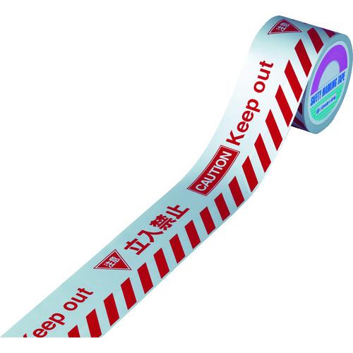 緑十字 バリケードテープα(標識テープ) 注意立入禁止 BT-80D 80幅×50m 非粘着 147016 | 