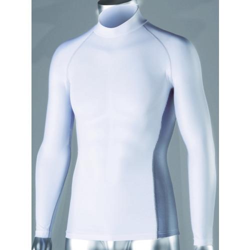 おたふく 冷感 消臭 パワーストレッチ長袖ハイネックシャツ ホワイト LL JW-625-WH-LL | 