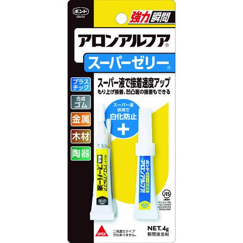 コニシ 瞬間接着剤 ボンドアロンアルフア スーパーゼリー 4g #30533 BAAJ-3｜plus1tools