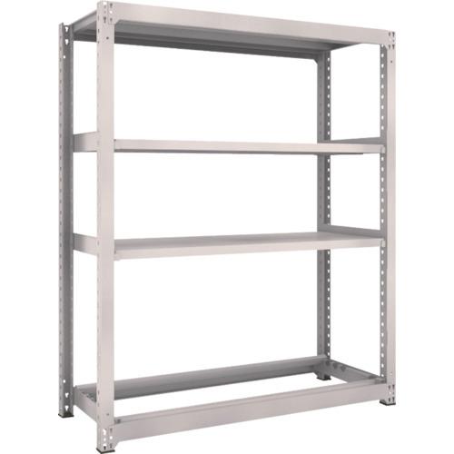 (送料別途)(直送品)TRUSCO スチールラック M3型中量棚 1500X571XH1800 棚板3段+タイヤ1段 M3-6563Y1