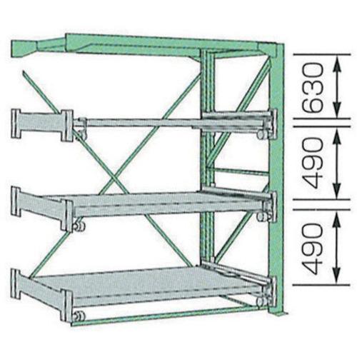 (直送品)KDS スライドラックSSR10-2012-3HR SSR10-2012-3HR | 