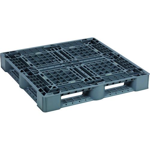 (直送品)NPC プラスチックパレットSLA-1111 片面四方差し グレー SLA-1111-GY | 