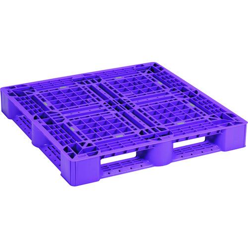 (直送品)NPC プラスチックパレットSLA-1111 片面四方差し パープル SLA-1111-PL | 