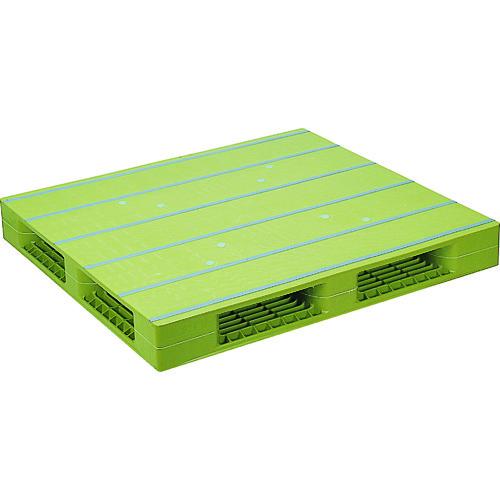 (送料別途)(直送品)NPC プラスチックパレット 両面四方差し ライトグリーン ZFR-1211E-LG | 