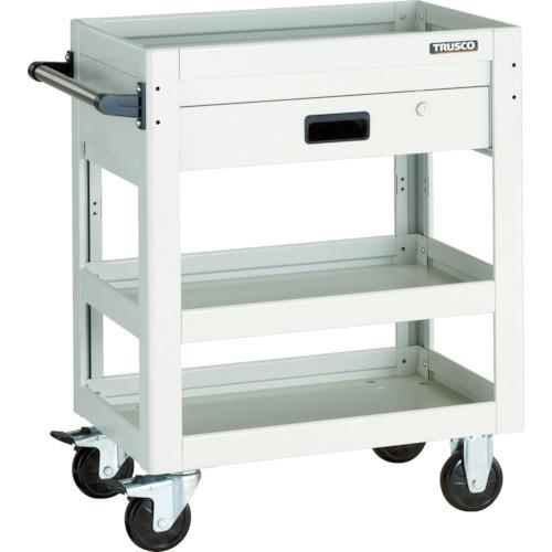 (送料別途)(直送品)TRUSCO ツールワゴン ドルフィン 750X500 1段引出 ヤンググリーン DLWS-973V-YG