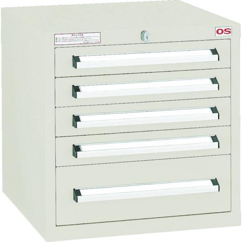(直送品)OS ミゼットキャビネット 間口418×奥行407×高さ423mm ライトグレー M6G