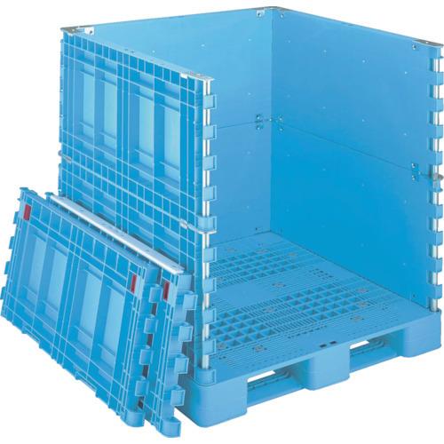 (送料別途)(直送品)リス 樹脂製 378763 パレットボックス 上下一面扉11ブルー BJB-S 1111X115-UDS11 | LiSS