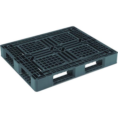 (送料別途)(直送品)リス 輸出用ワンウェイリサイクルパレット 522524 片面四方差し 黒 JL-D4-1210G:BK | LiSS