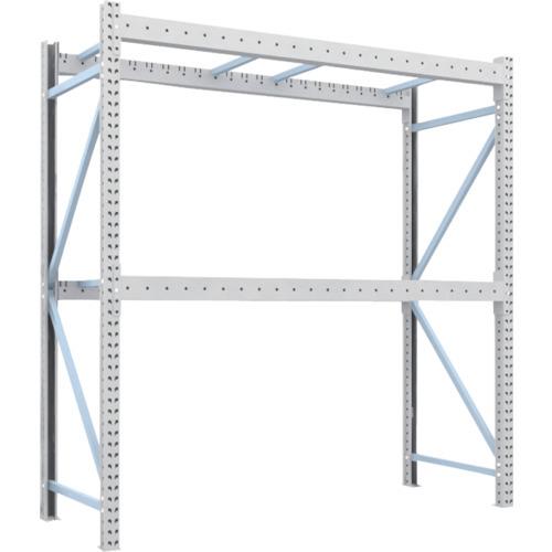 (送料別途)(直送品)TRUSCO 重量パレットラック1トン2300×900×H2500単体 2段 1D-25B23-09-2