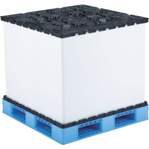 (直送品)サンコー リターナブルパレットボックス 812203 スマートパック ブルー/ブラック SKSM-L1111-710H-3-BLBK | 