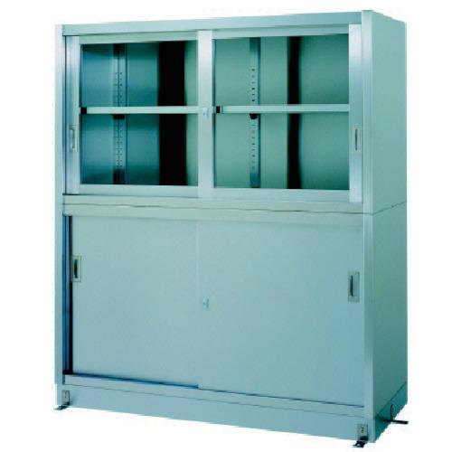 (直送品)シンコー ステンレス保管庫上部ガラス戸下部ステンレス戸ベース仕様 VG-12060