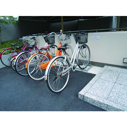 (送料別途)(直送品)ダイケン 平置き自転車ラック前輪差込式サイクルスタンド 6台収容ピッチ600 CS-ML6 | DAIKEN