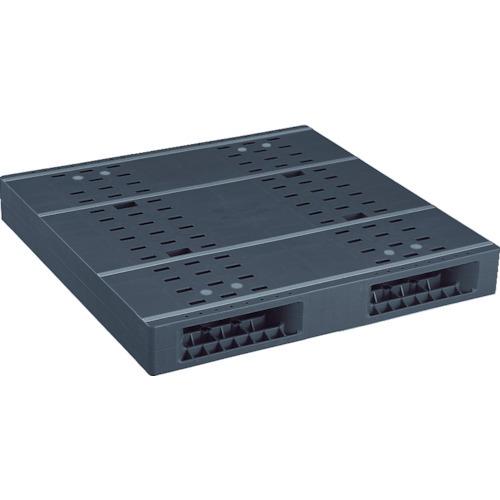 (直送品)NPC プラスチックパレットZR-1111E-RR 両面二方差し 黒 ZR-1111ERR-BK | 