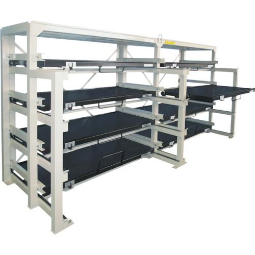 (送料別途)(直送品)日向 フルスライド式収納棚 スライダーラック N10W-1500×800×300H N10W-1500 | 