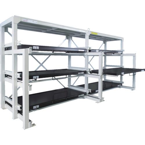 (送料別途)(直送品)日向 フルスライド式収納棚 スライダーラック N8W-1500×800×450H N8W-1500 | 